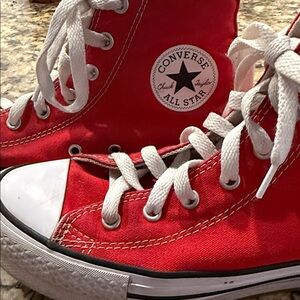 Converse All Star Red Canvas Sneakers